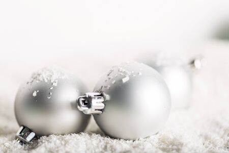 Composition of the Christmas decorations isolatedの写真素材