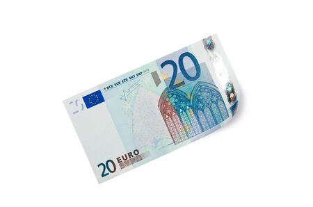 Twenty Euros Billの写真素材