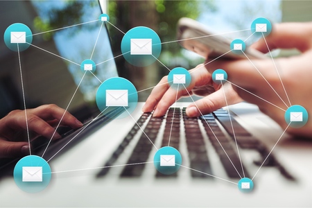 Network digital technology concept
