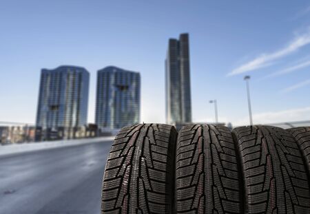 Tires objects isolated on  background