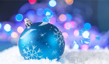 Christmas Balls and Lights (XXL)の写真素材