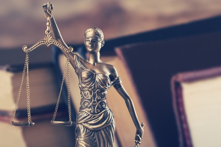 Burden of proof, legal law concept image.