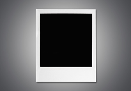 Instant photo frame isolated on white background
