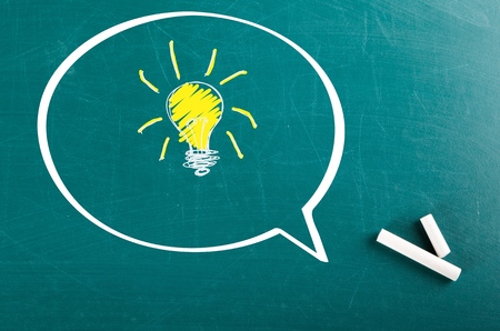 Blackboard with chalkの写真素材