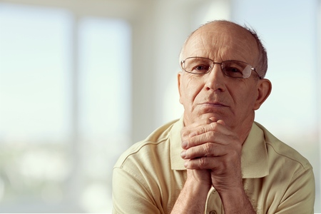 Old man praying