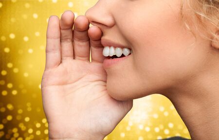 Women spreading the good newsの写真素材