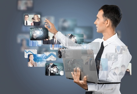 it engineers in network server room
