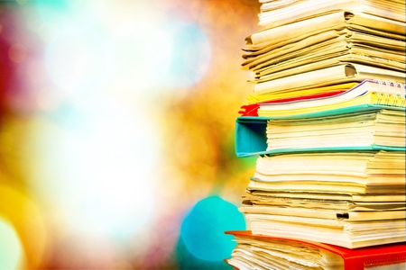 Stack File Folder paperworkの写真素材