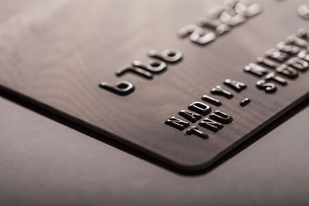 Gold Credit Card- close upの写真素材