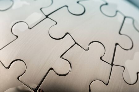 Closeup of a Puzzleの写真素材