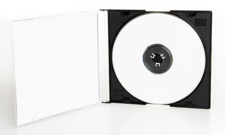 Blank CD or DVD and a blank CD or DVD case