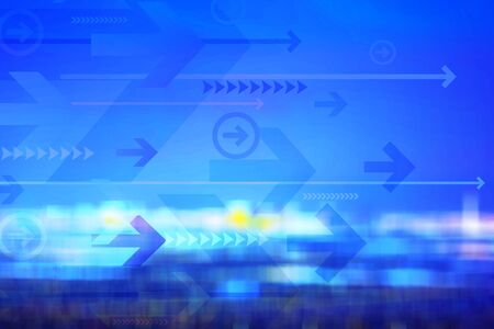 Abstract chart on city backgroundの写真素材