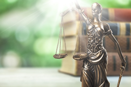 Scales of Justice symbol concept