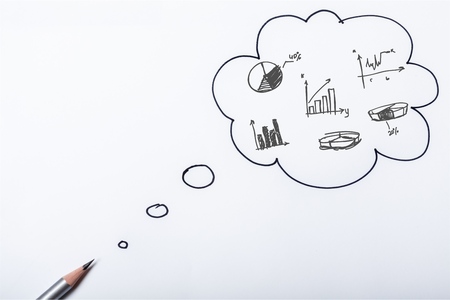 Drowing Business infographicの写真素材