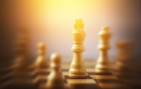 chess board game for ideasの写真素材