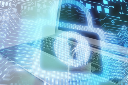 Lock on the laptop