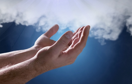 Muslim man praying