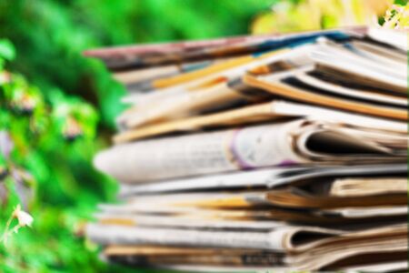 Newspapers close up backgroundの写真素材