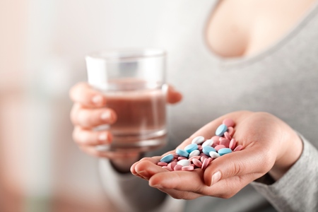 Healthcare, treatment, supplements concept photo.の写真素材