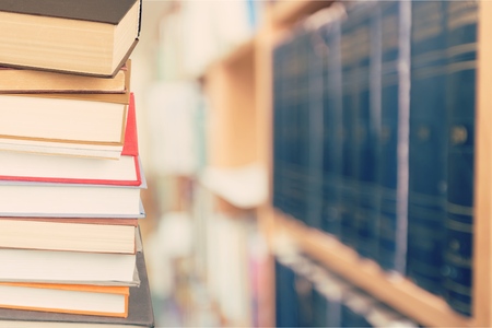 Books stacked ontop of each otherの写真素材