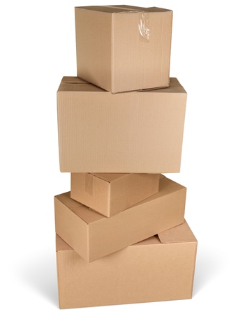 Cardboard Boxesの写真素材