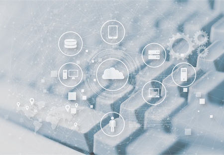 Business screen buttons iconsの写真素材