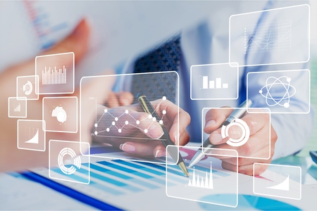 Big data analytics and business concept