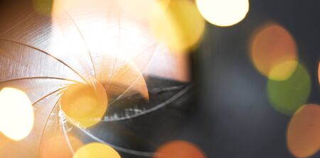 lens of the photo objective