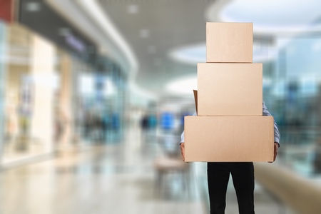 Business Transportation Concept - Delivery manの写真素材