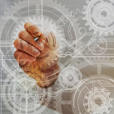 Automation Software Technology conceptの写真素材