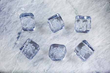 blocks of iceの写真素材