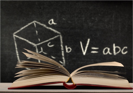 Mathematics Formula on Blackboardの写真素材