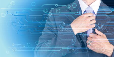 Technology backgroundの写真素材