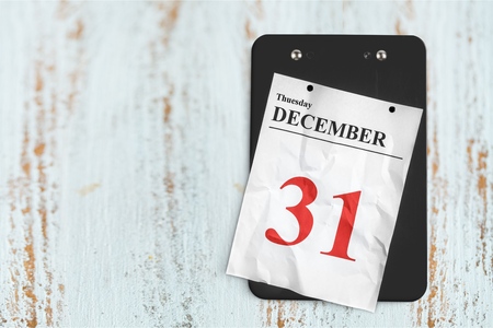 December 31 on Calendarの写真素材