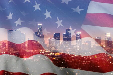 American Flag Closeupの写真素材