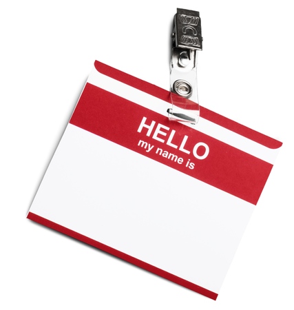 Blank Name Tagの写真素材