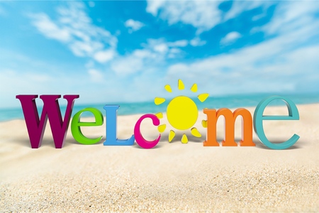 Welcome word.の写真素材