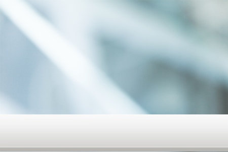 Abstract beautiful blurred shop background. Interior clean cafe pay lifestyle counter concept for banner, vinyl, billboard, mobile desktop wallpaper solution: Idea for insert create text and number.の写真素材