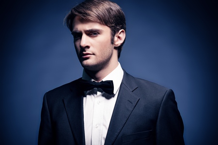 Young Man in Tuxedoの写真素材