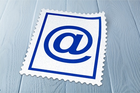 Stamp for Email with Clipping Pathの写真素材