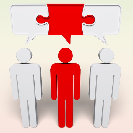 Three people in consensus