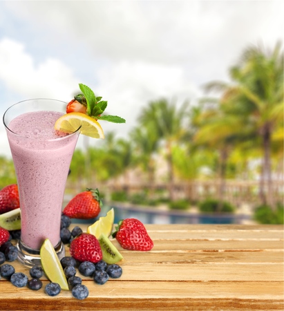 Berry smoothieの写真素材