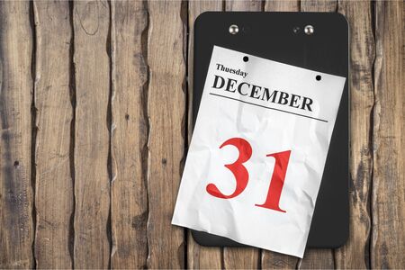 December 31 on Calendarの写真素材