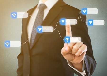 Cybersecurity concept network