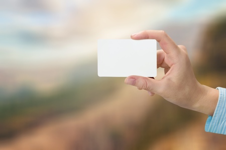 Hand holding photoの写真素材