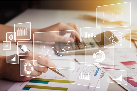 Analytics and business intelligence conceptの写真素材