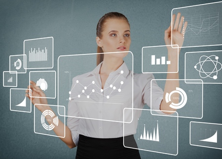 Digital user interface conceptの写真素材