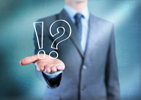 Businessman  question iconの写真素材