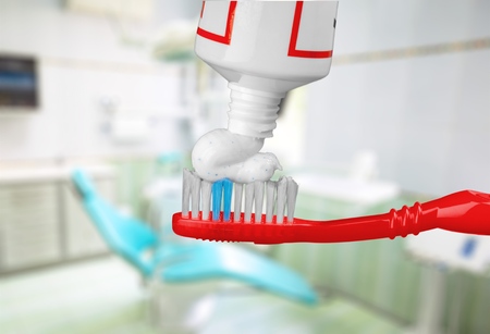 Brushing Teethの写真素材