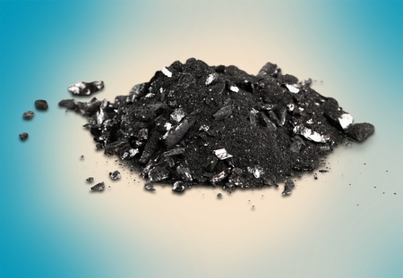 Fossil fuels bituminous coal (upper left), oil shale, tar sand, and anthracite.